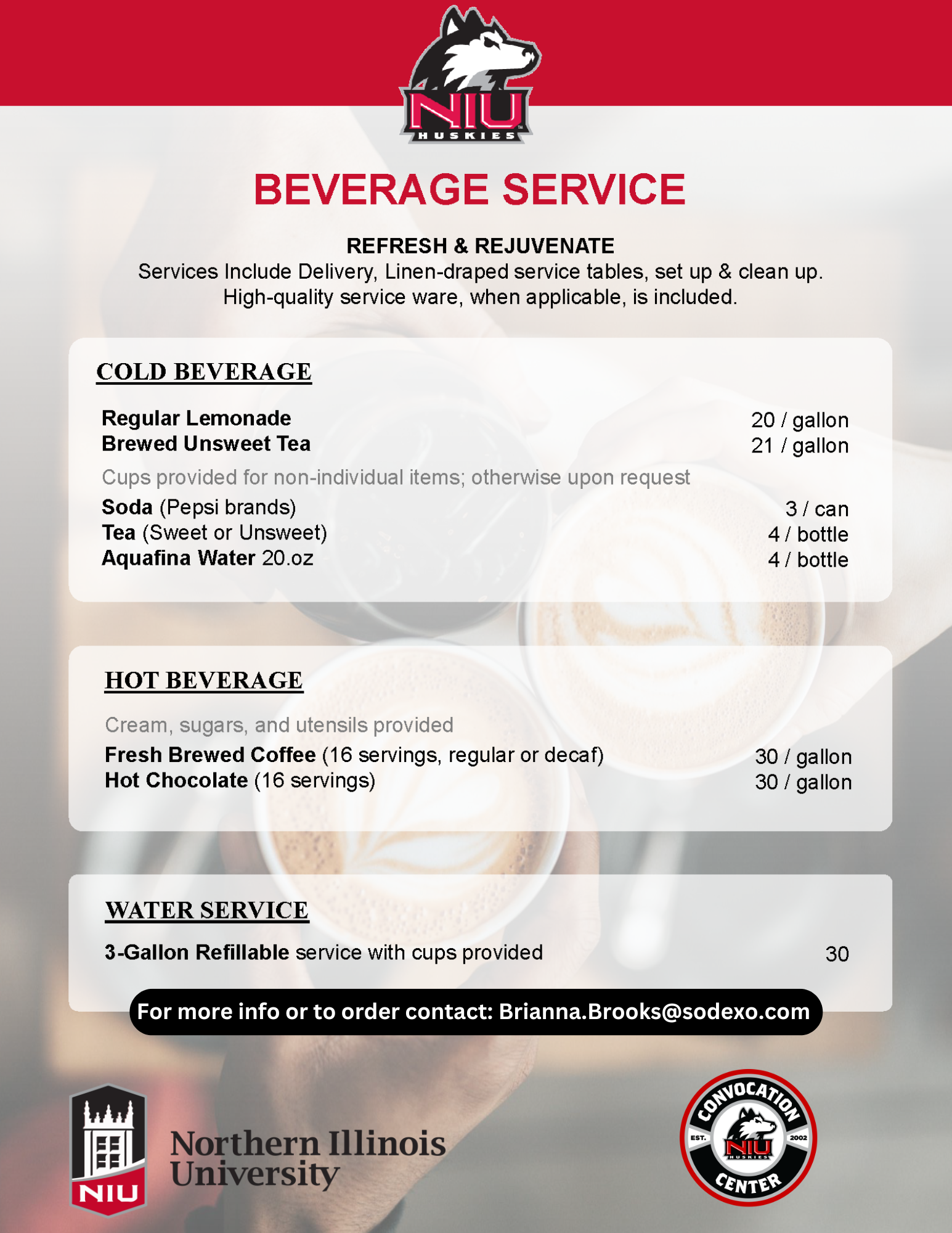 Suite Beverage Options