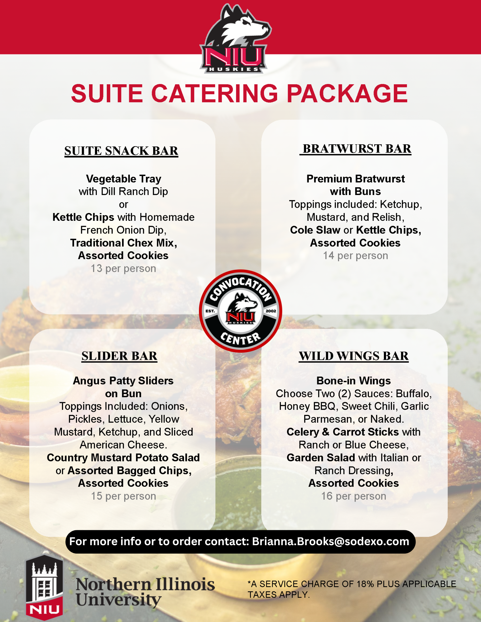 Suite Catering Package