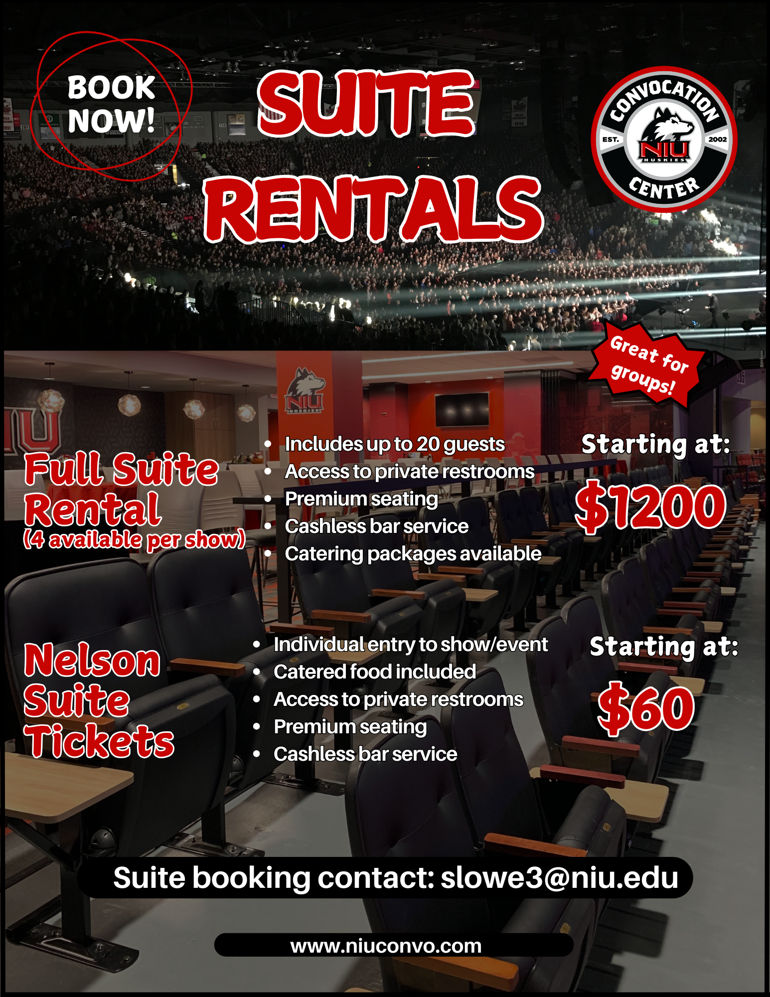 Suite Rental Pricing